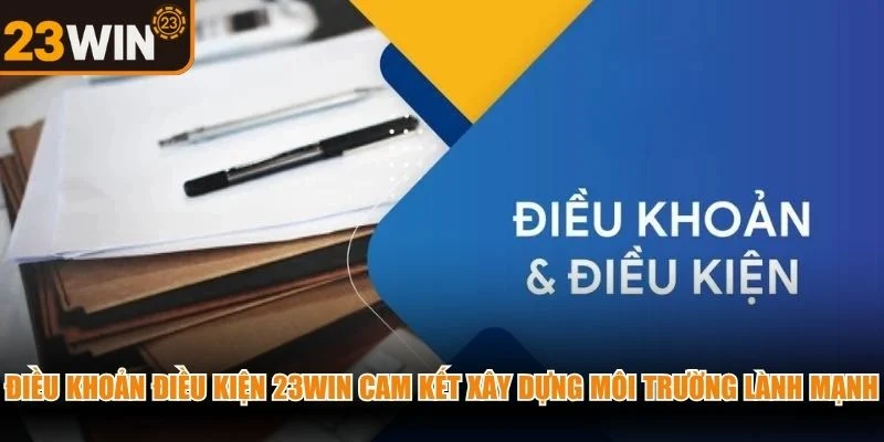 Điều khoản điều kiện 23WIN cam kết xây dựng một môi trường giải trí lành mạnh